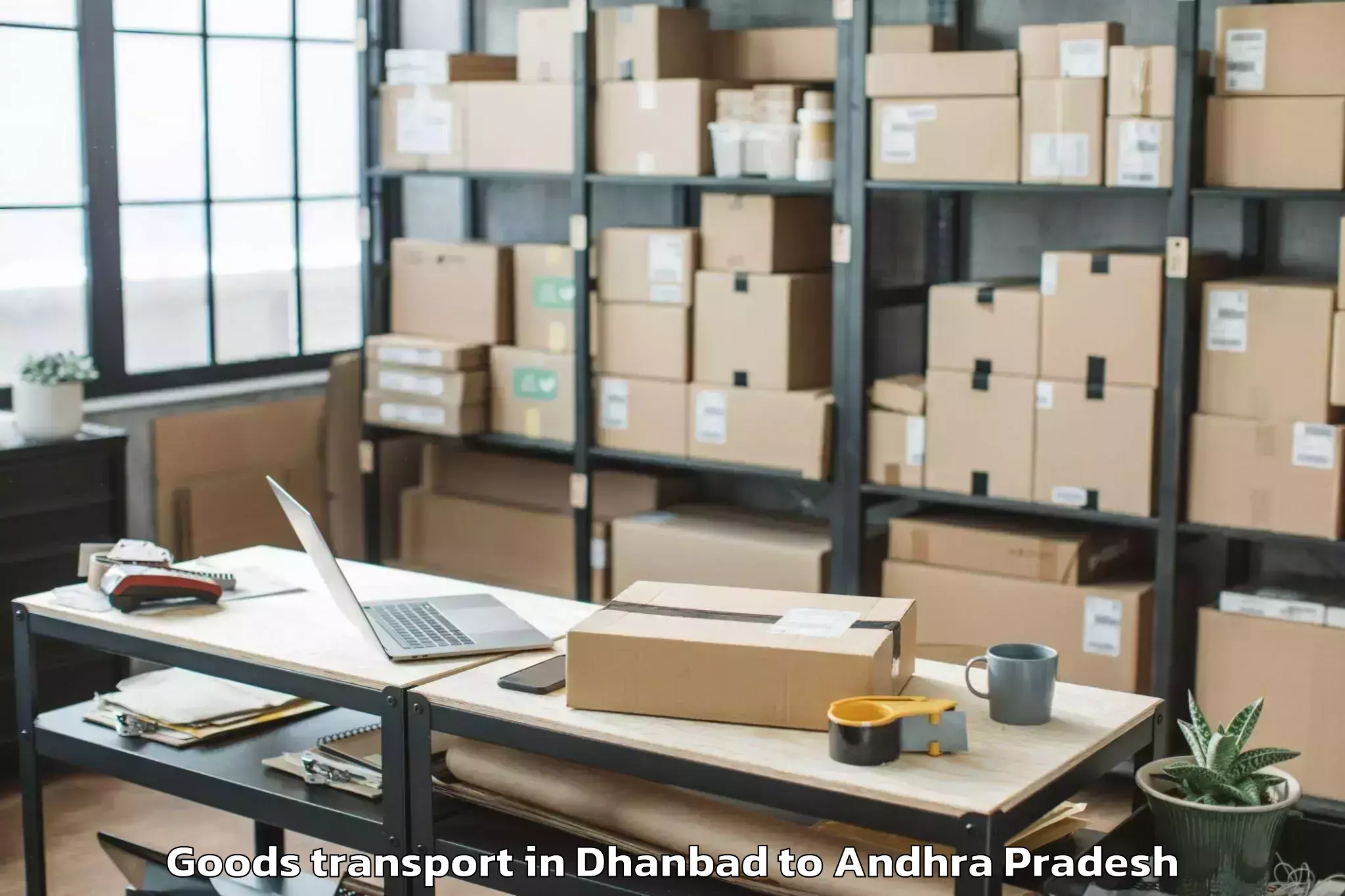 Leading Dhanbad to Pedaparupudi Goods Transport Provider